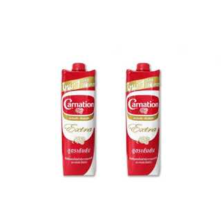 Carnation Extra นมสดคาร์เนชั่น extra นมข้นจืด ขนาด1Lt (แบบ 2…