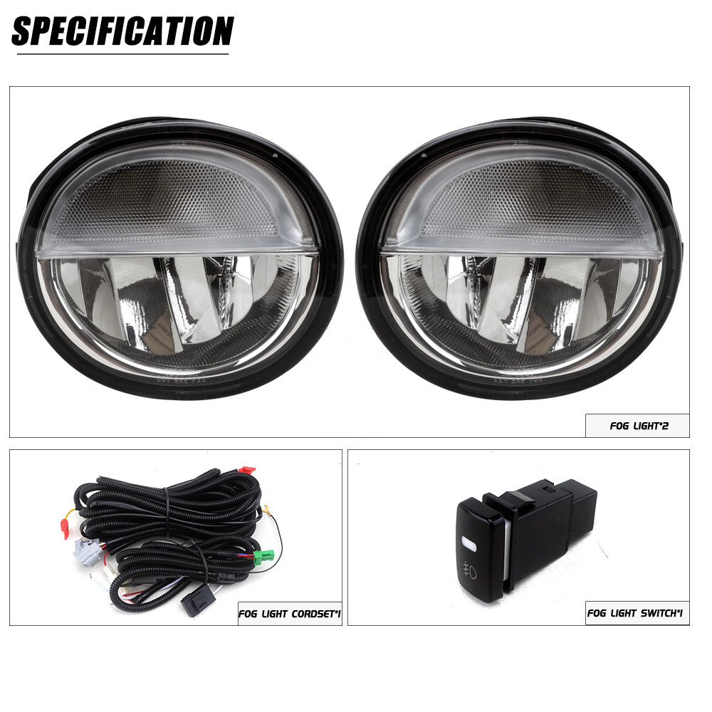 Land Cruiser Pickup J70 LC70/71/76/78/79 ด้านหน้า LED ชุดไฟตัดหมอกไฟวิ่งกลางวันกันชนหน้า