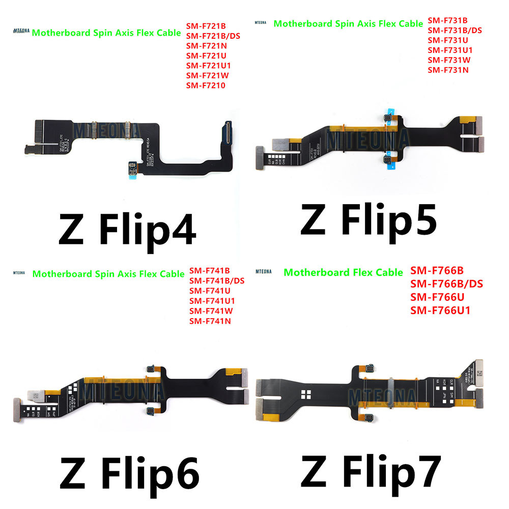 เมนบอร์ด Flex สําหรับ Samsung Galaxy Z Flip 4 5 6 7 SM-F721 F731 F741 F766 MainBoard Connector Flex 