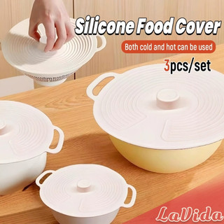 LVD Reusable Silicone Food Storage Cover Pan Lid Kitchen Tool Keeping Fresh Seal Lid