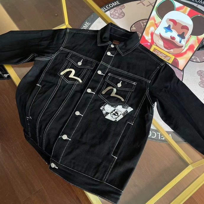 Evisu New Style Mens Loose Denim Jacket