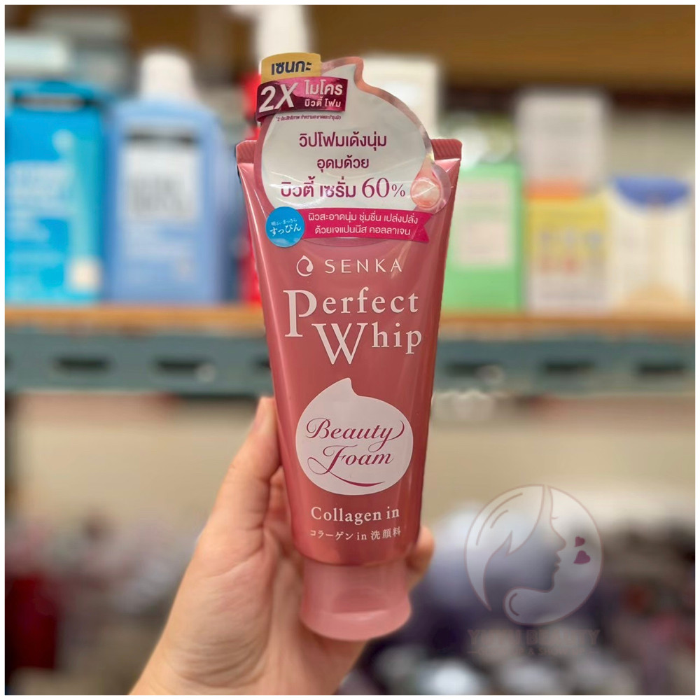 Senka Perfect Whip Collagen In A 120 G. วิปโฟม ล้างหน้า