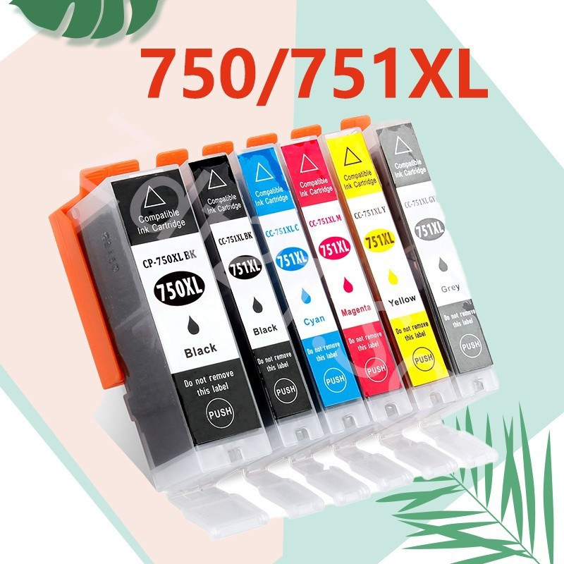 ใช้งานร่วมกับ Canon 750 Canon 751 Canon CLI-751XL PGI-750 750XL 751XL ตลับหมึกสําหรับ IP8770 IP7270 