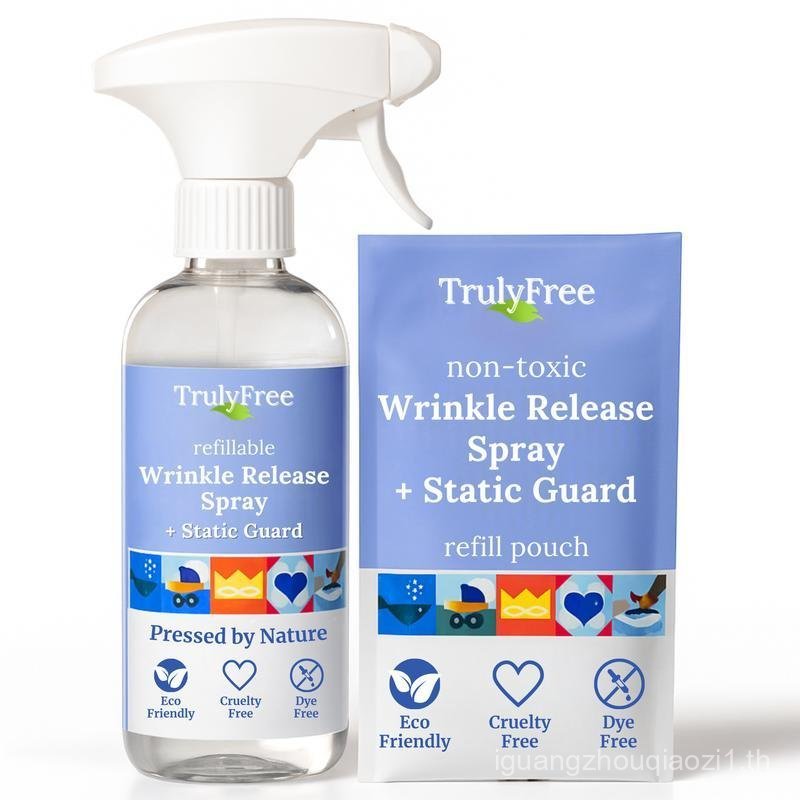 Truly Free Home Wrinkle & Static Releaser | Plant-Powered, Non-Toxic, Hypoallergenic, Household Wrin