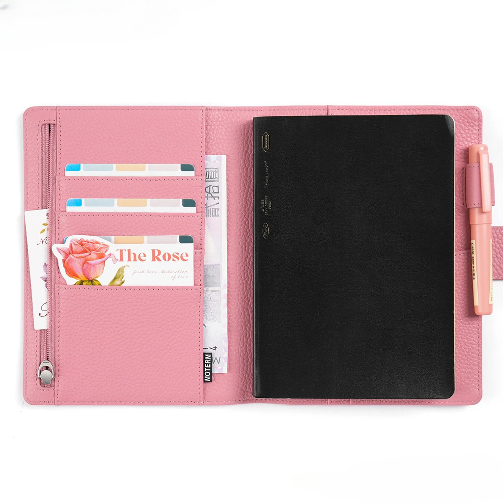 Moterm B6 ขนาด Elite Planner สําหรับ B6 Stalogy โน้ตบุ๊ค Pebbled หนังโน้ตบุ๊ค Journal Organizer Agen