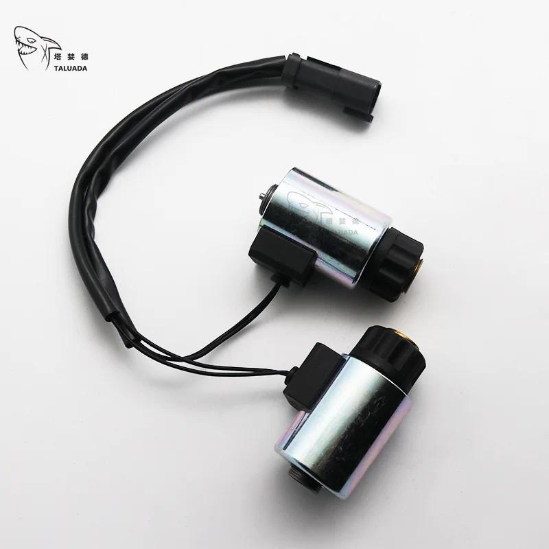 สําหรับโซลินอยด์วาล์ว Komatsu WA320-5 WA320-6 WA320PZ-6 WA380 ชิ้นส่วนรถขุดมอเตอร์โซลินอยด์วาล์ว UC1