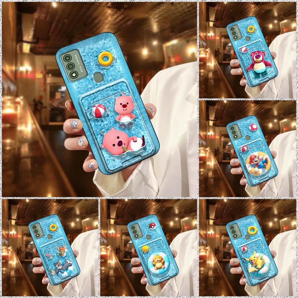 กระเป๋าใส่บัตร Graffiti เคสโทรศัพท์สําหรับ Wiko Voix/U616AT ช่องใส่การ์ดการ์ตูนกันน้ําการ์ด Dirt-pro