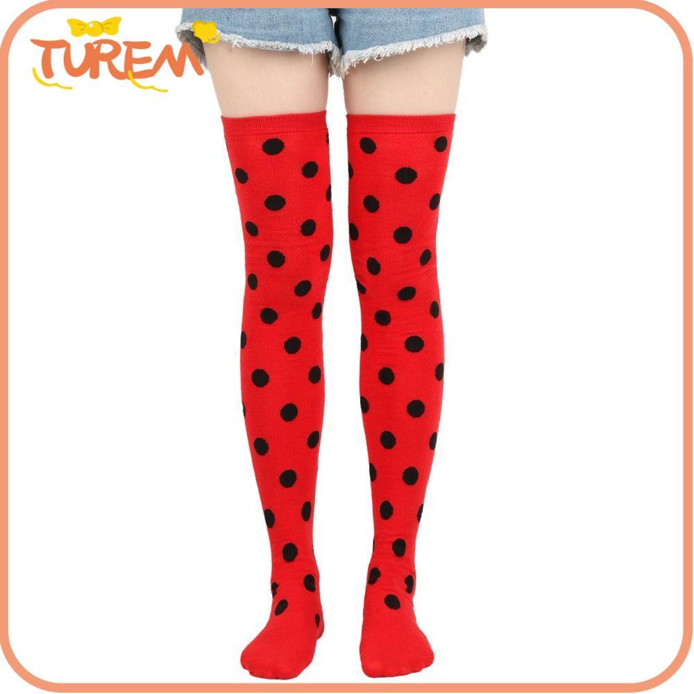 ถุงน่องบูตลายจุด สำหรับคอสเพลย์ ขนาด 80S - 90S