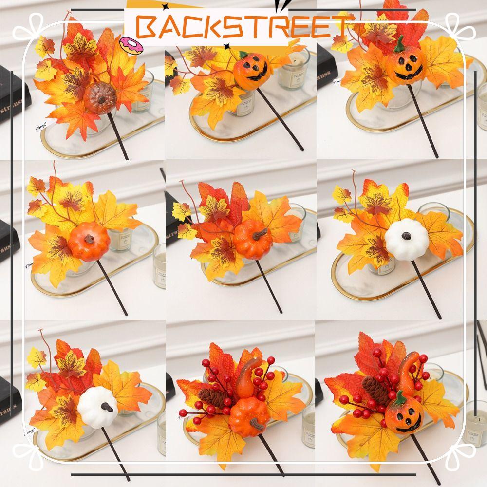 BACKSTAGE Pumpkin Maple Leaf Decor, ประดิษฐ์ Maple Leaf DIY หัตถกรรมประดิษฐ์ Maple Leaf เครื่องประดั