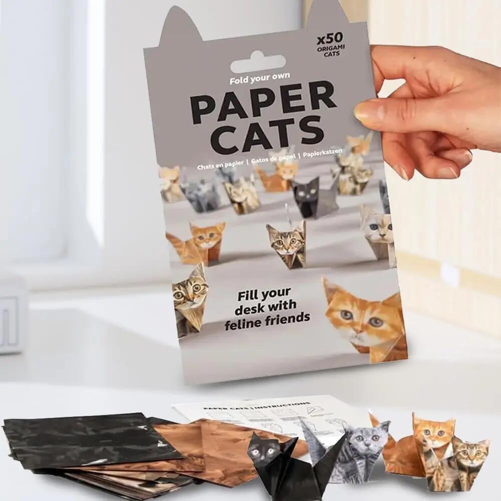 Creative DIY กระดาษสัตว์พับ Handmade DIY กระดาษแมวสุนัขไดโนเสาร์พับกระดาษชุดน่ารัก Origami Craft Kit สําหรับของขวัญเด็ก ราคา ถูกที่สุด ดีลบีเคเค แกลเลอรีภาพที่ 3