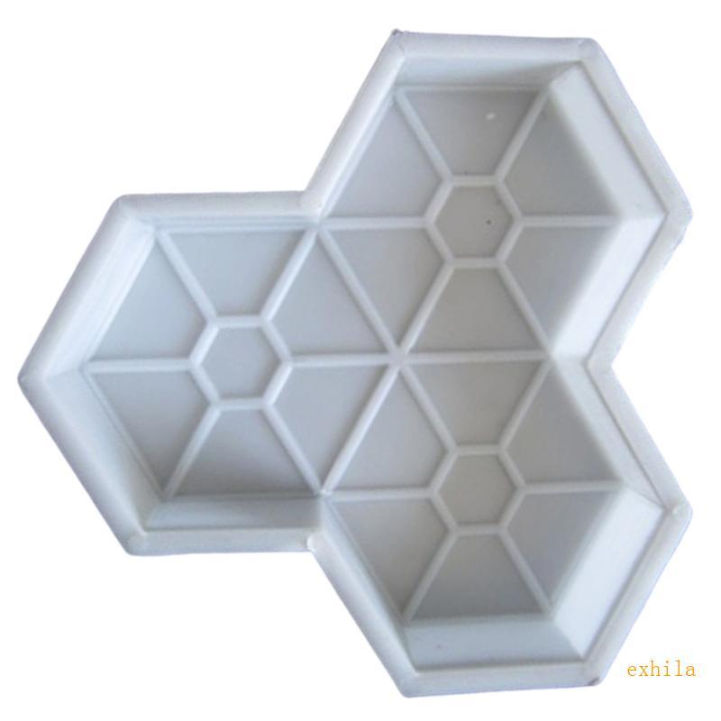 Exhila พลาสติก Garden Yard Paving Molds Paving อิฐ Maple ใบ Pathway Pavement แม่พิมพ์