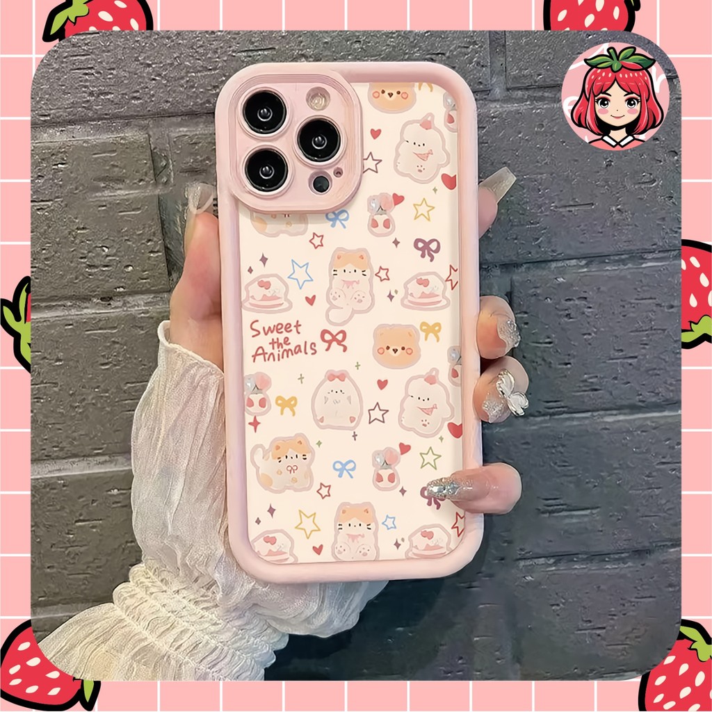 Kitty พิมพ์สีชมพู astro case vivo v30 v40 pro lite s1 pro y91 y27 y91c iqoo neo y17s y28 v23e y51 y1