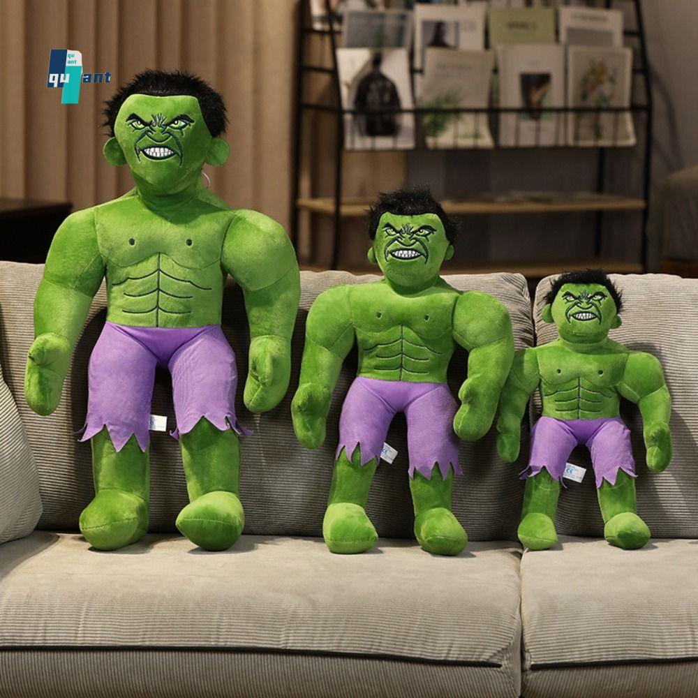 QUANTUMSKY Hulk ตุ๊กตาตุ๊กตาน่ารักการ์ตูน Avengers Plushie, ของขวัญเด็กจําลอง Creative The Incredibl