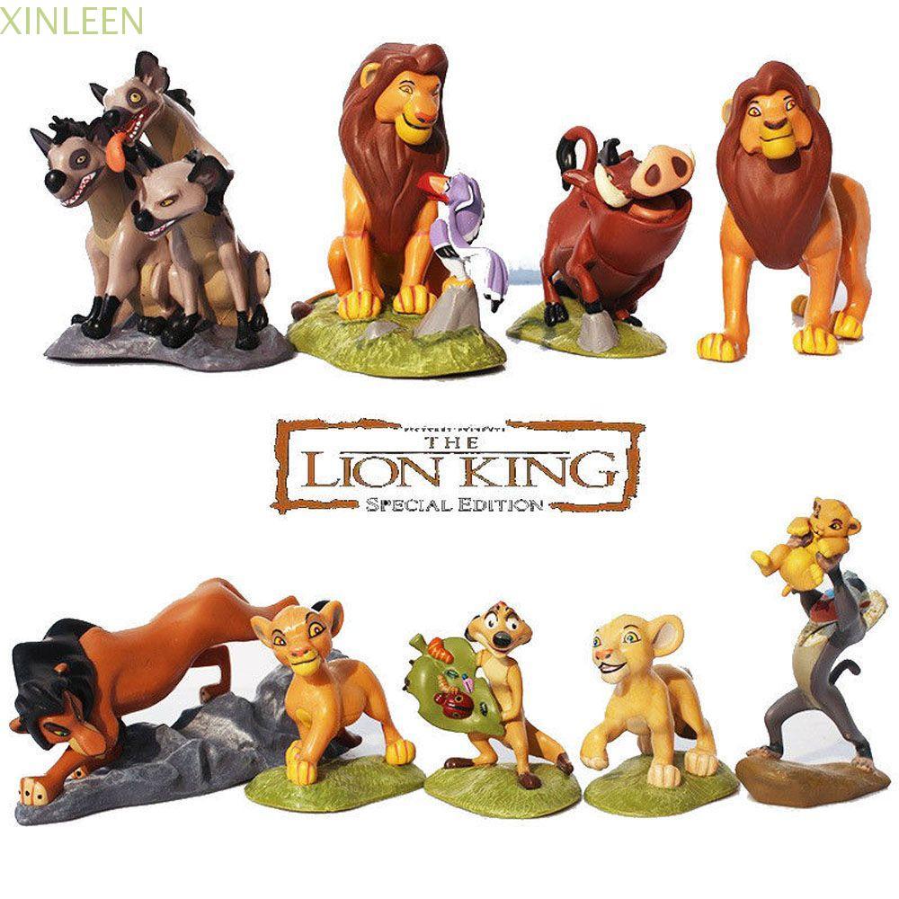 XINLEEN Lion King Simba ตัวเลขการกระทําของขวัญ Miniatures สะสม Lion King ตุ๊กตาเครื่องประดับ
