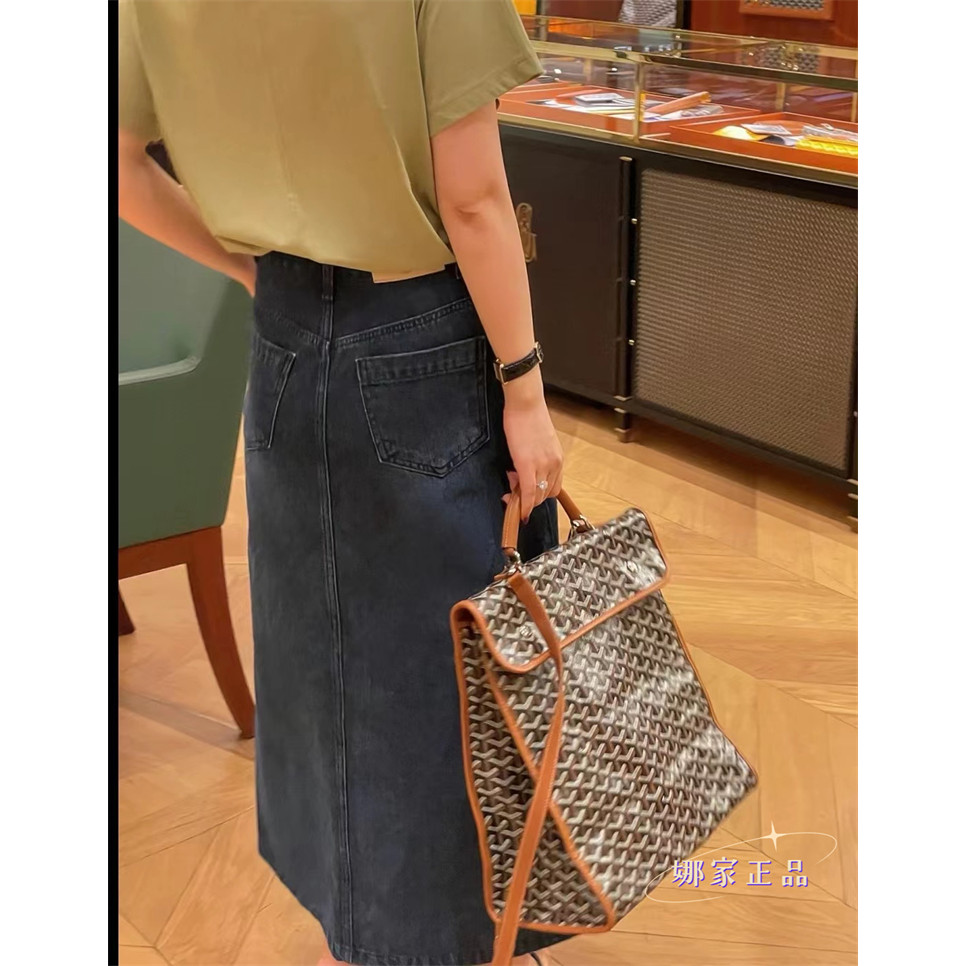 [คลังสินค้าพร้อม] Goyard Goyard Saint Leger กระเป๋าเป้สะพายหลังพับได้กระเป๋านักเรียนผู้ชายผู้หญิงกระ