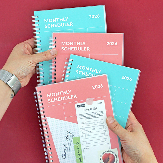 2026 Diary Basic A5 Monthly Scheduler (Date-Type Monthly Diary Spring)