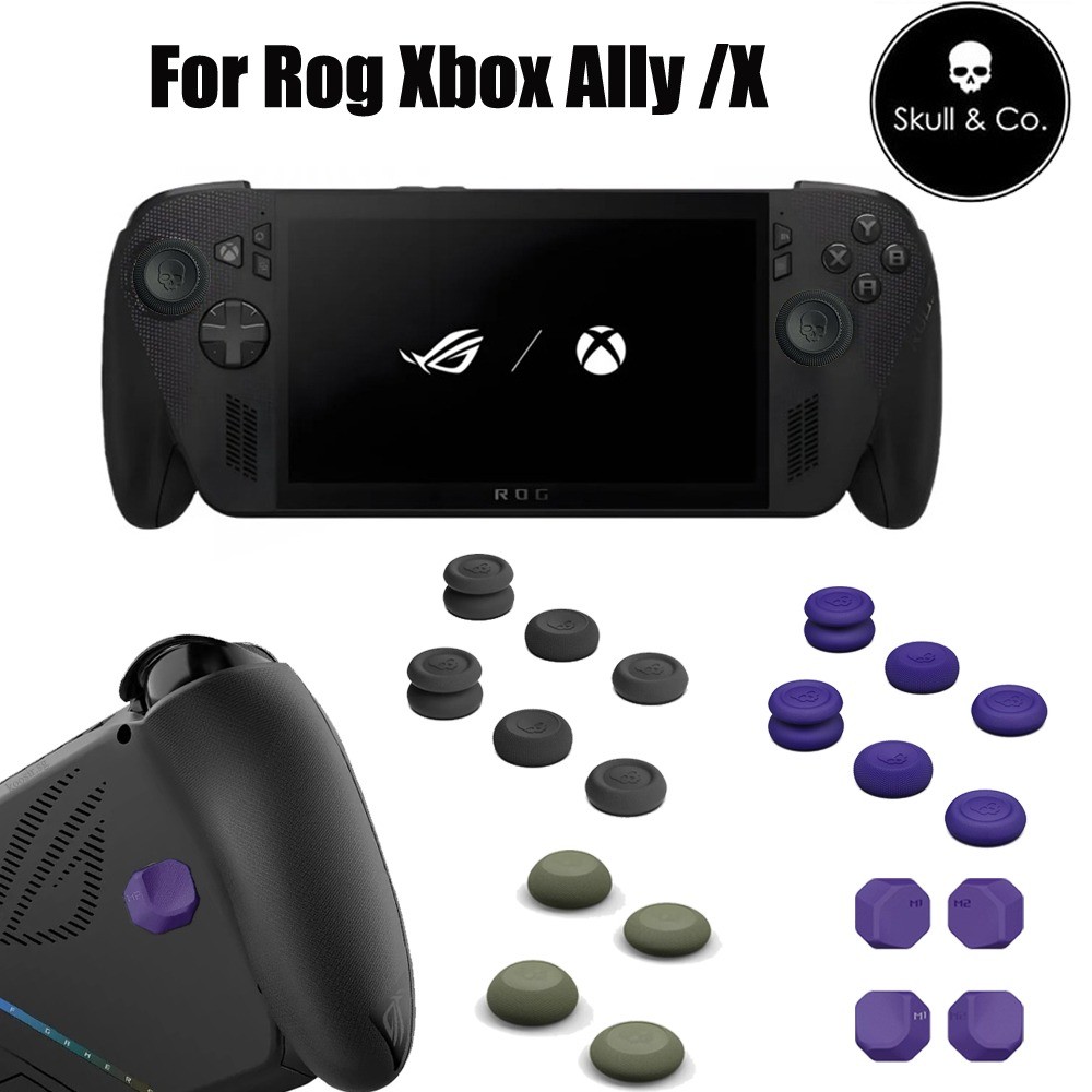 กระโหลกแอนด์โค Thumb Grip ชุดสําหรับ Rog Xbox Ally / X FPS CQC จอยสติ๊กฝาครอบ Thumbstick สําหรับ Rog Xbox Ally X ปุ่มด้านหลังชุดเพิ่มประสิทธิภาพ