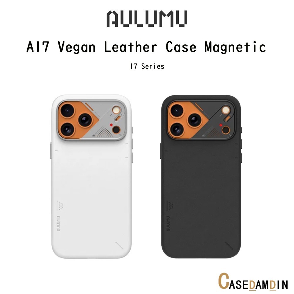 Aulumu A17 Vegan Leather With Magnetic เคสหนังVeganกันกระแทกเกรดพรีเมี่่ยม เคสสำหรับ iPhone17Pro/17P