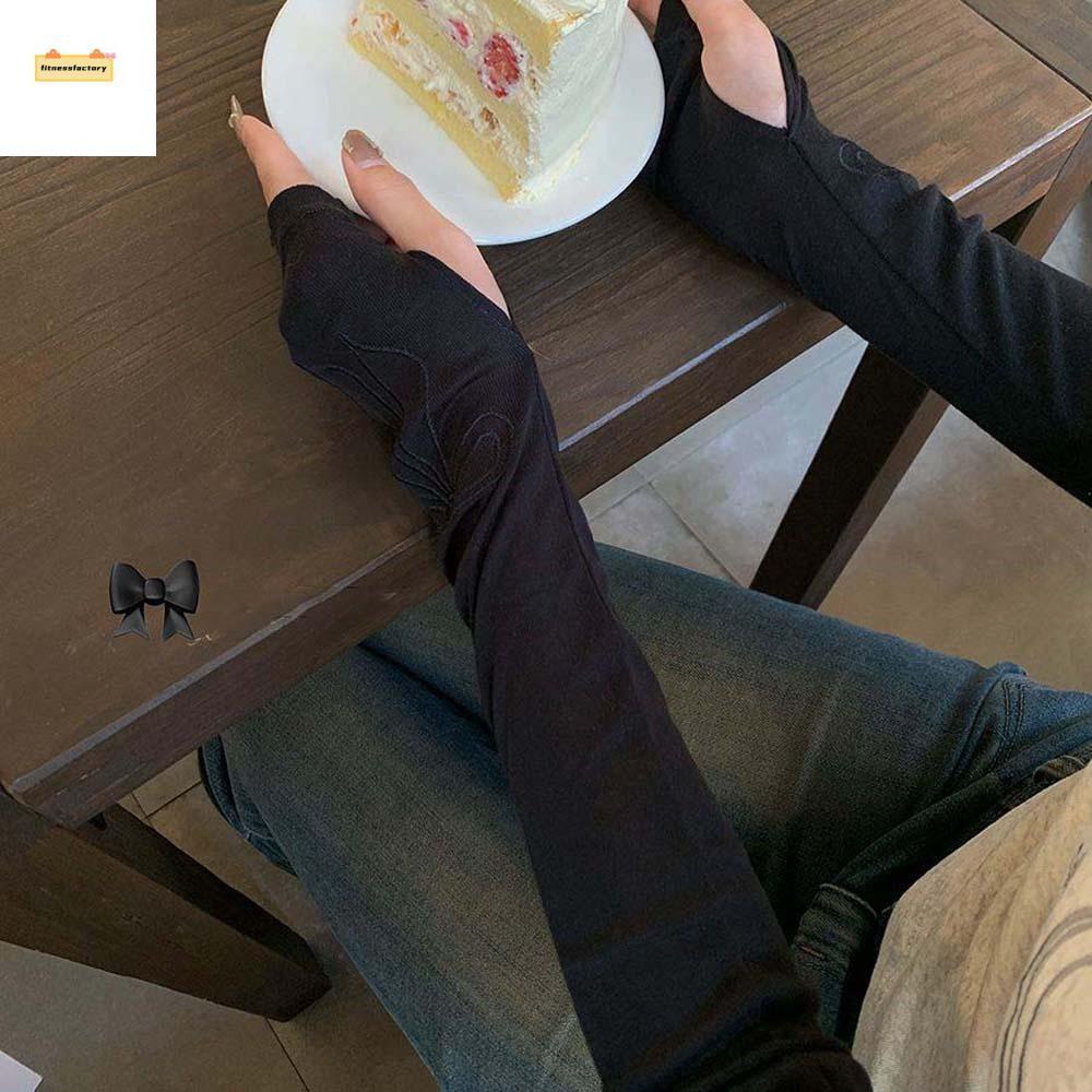 Fitness Factory Bow Ice Sleeve ระบายอากาศได้ดี แห้งเร็ว กัน UV สวมใส่ทำกิจกรรมกลางแจ้ง