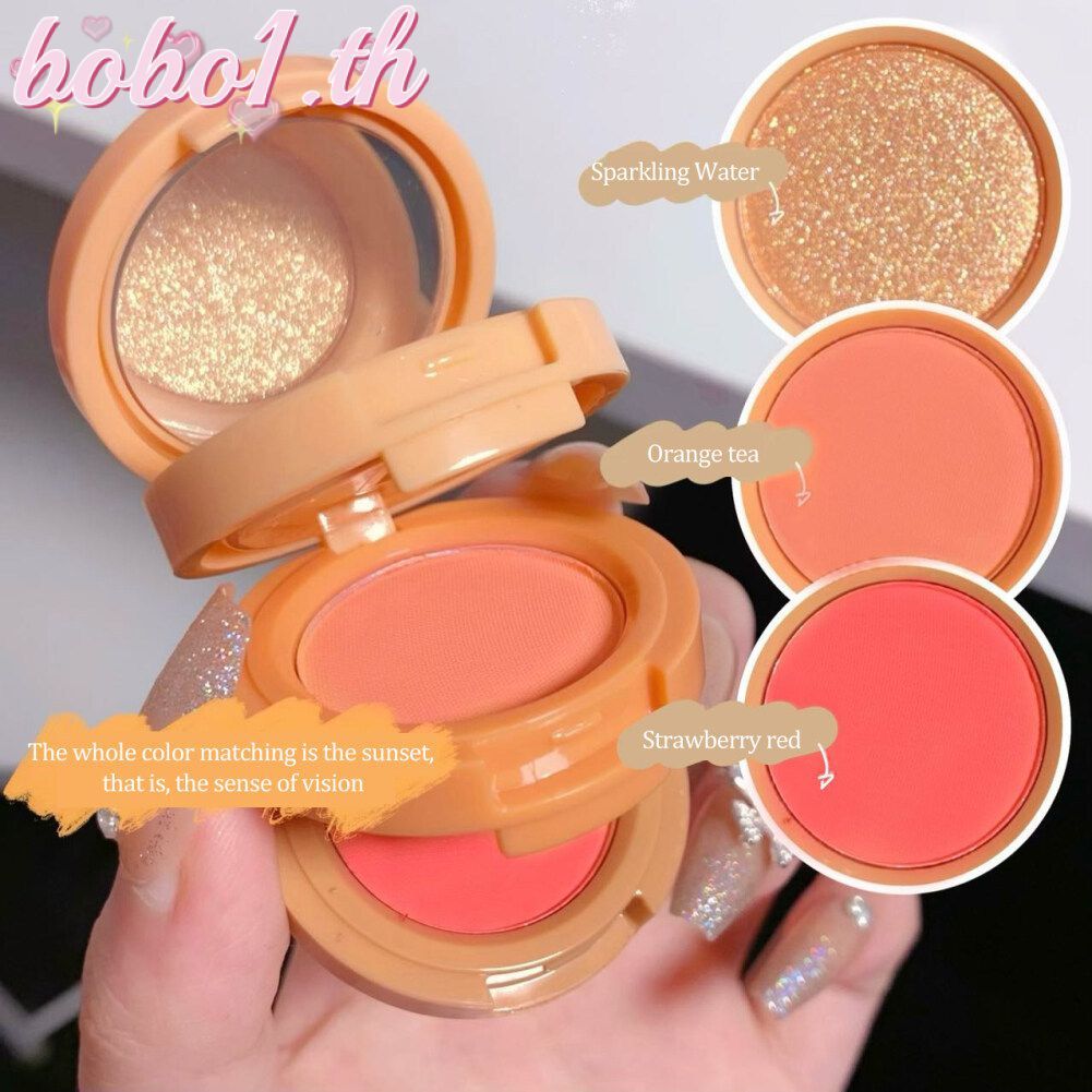 HUDAMOJI 3-in-1 Highlighter บลัชออน คอนทัวร์ และ Brightening Skin Retouching Makeup Palette