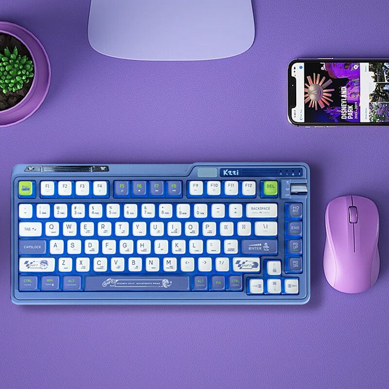 [KZZI] KZZI K75 คีย์บอร์ดไร้สายสามโหมด RGB Light เกมสํานักงานสาวมูลค่าสูงรุ่นสีสันสดใส
