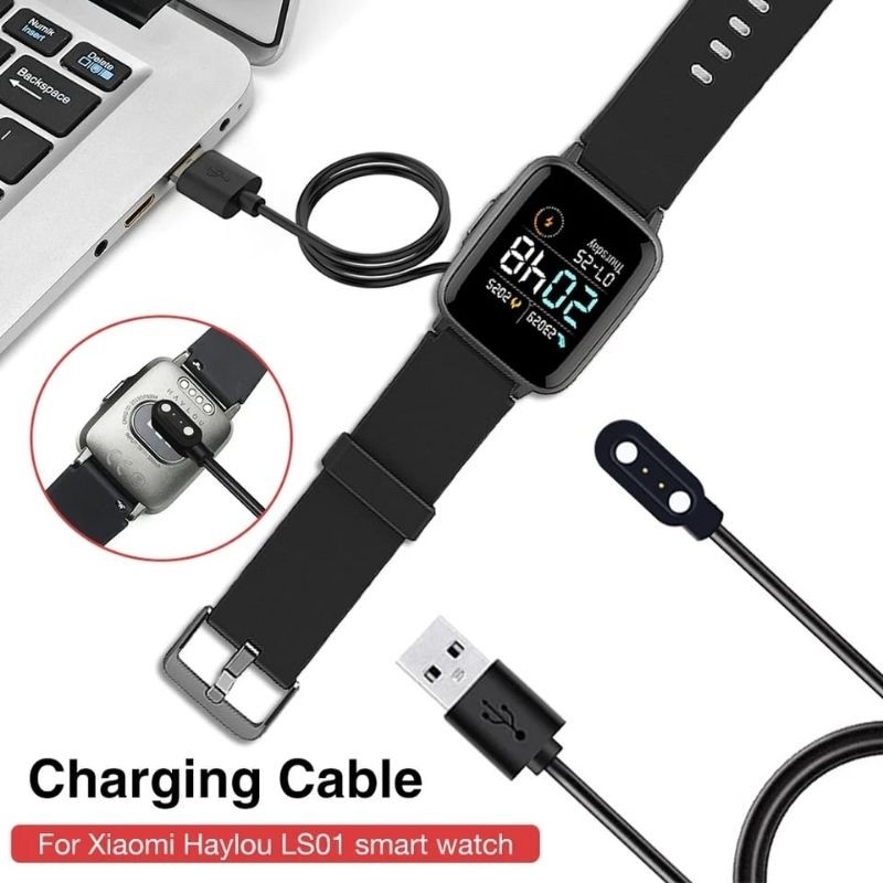 สายชาร์จแม่เหล็ก USB สําหรับ Haylou Smart Watch LS01 / LS02 / GS LS09A / GST LS09B / RS4 Plus LS11 K