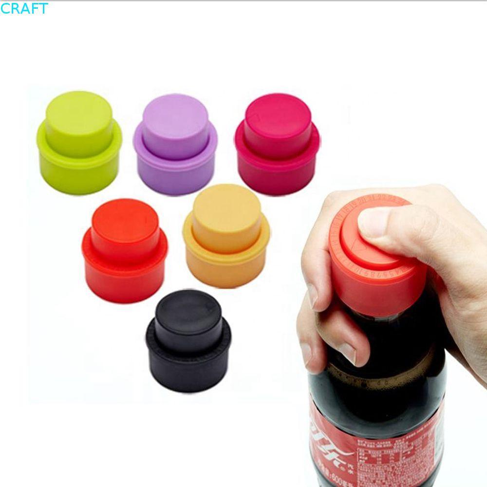 CRAFT ขวดด้านบน Push Type Fresh Keeping ขวดปั๊มฝาปิดซีล Cola Fizzy Drink Saver ฝาปิด
