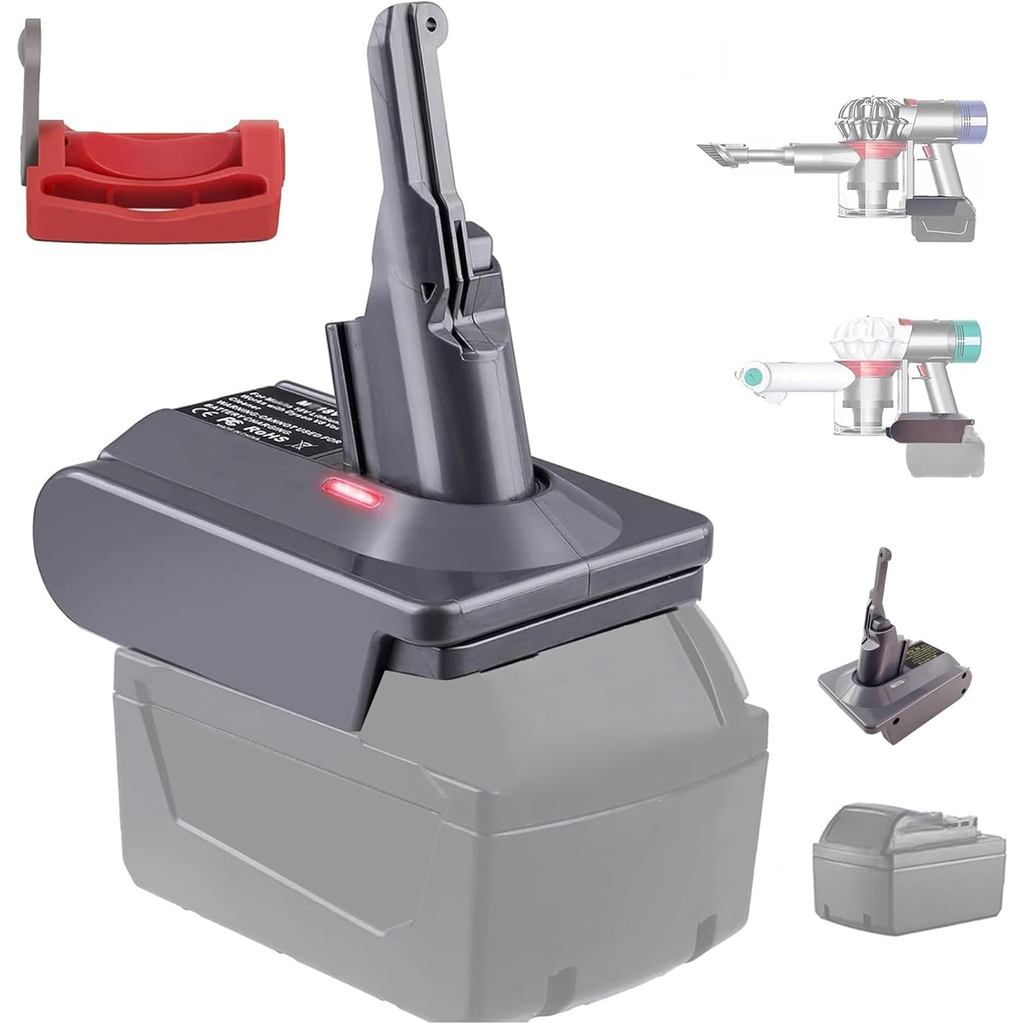 ใหม่ V8/V7 แบตเตอรี่อะแดปเตอร์ใช้งานร่วมกับ Dyson V8 แบตเตอรี่อะแดปเตอร์สําหรับ Milwaukee M18 18V แบ