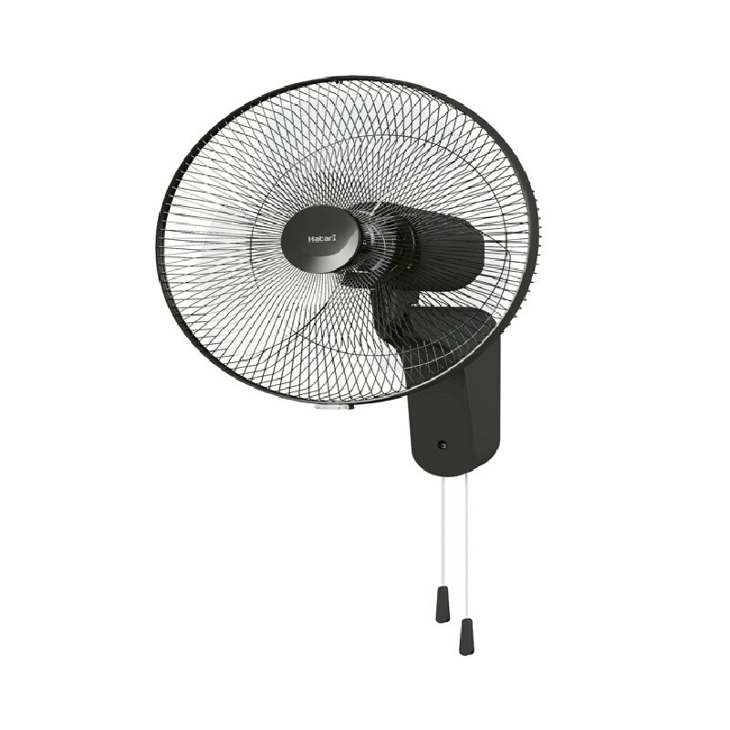 HATARI พัดลมติดผนัง รุ่น W18M1 ขนาด 18 นิ้ว สี Black