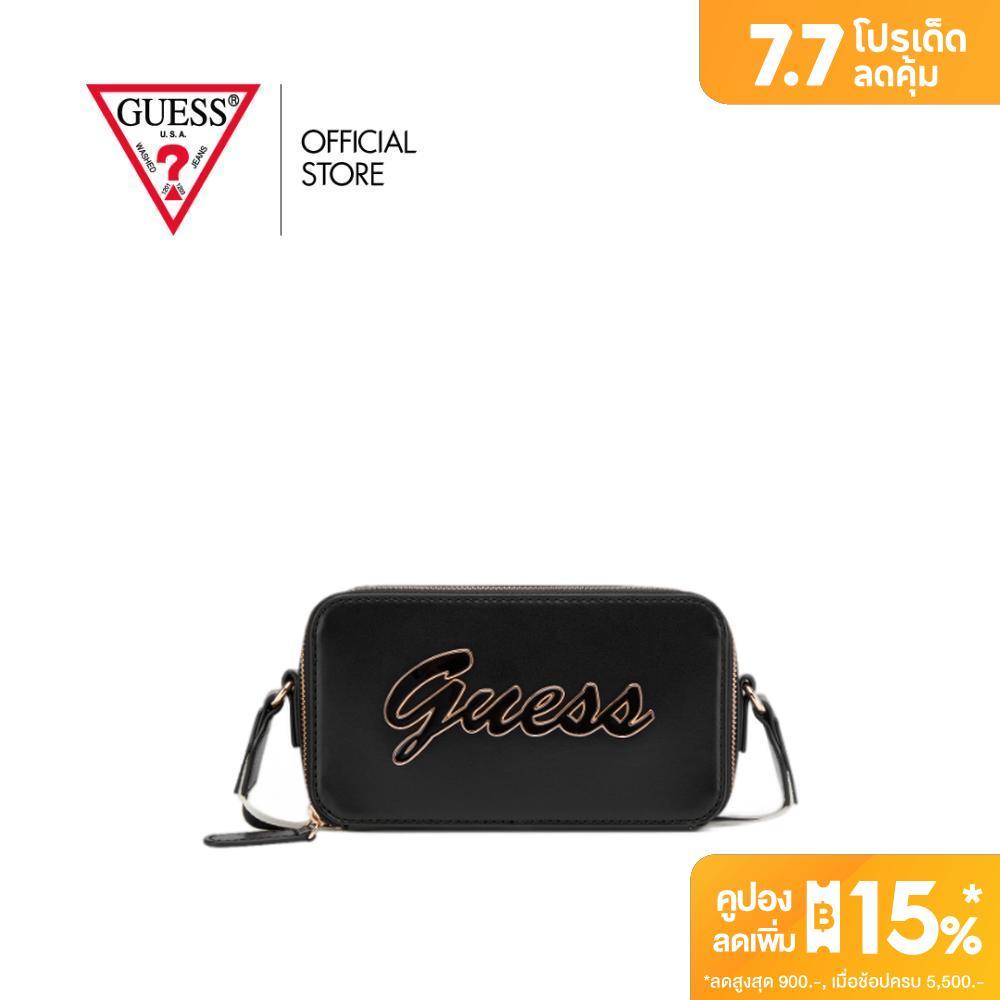 กระเป๋า Guess รุ่น LG978070 CARRARA MINI CROSSBODY TOP ZIP สีดำ