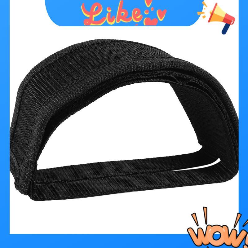 [Promote M] Fixie BMX Bike จักรยาน Anti-slip สายรัดกาวคู่เหยียบ Toe Clip Strap Belt สีดํา
