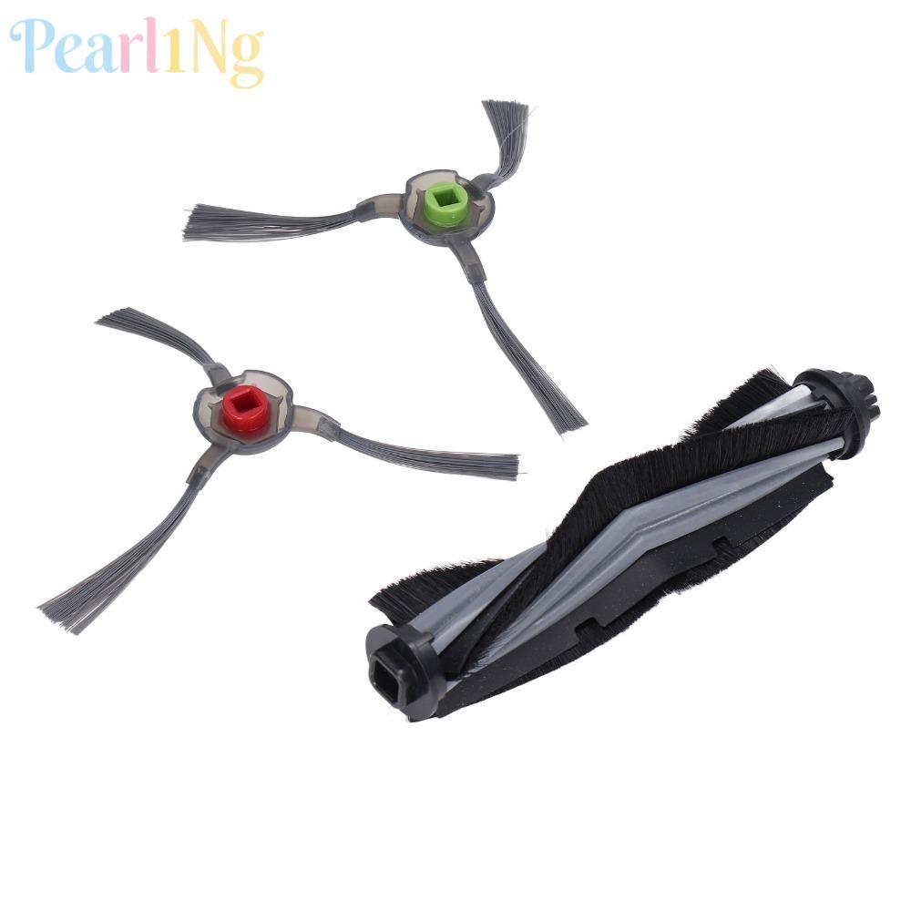 PEARLTH แปรงพื้นสูญญากาศ 3 ชิ้น, ทําความสะอาดลึกง่ายเปลี่ยนหัวแปรงสูญญากาศ, ติดทนนาน Helical สีเทา P