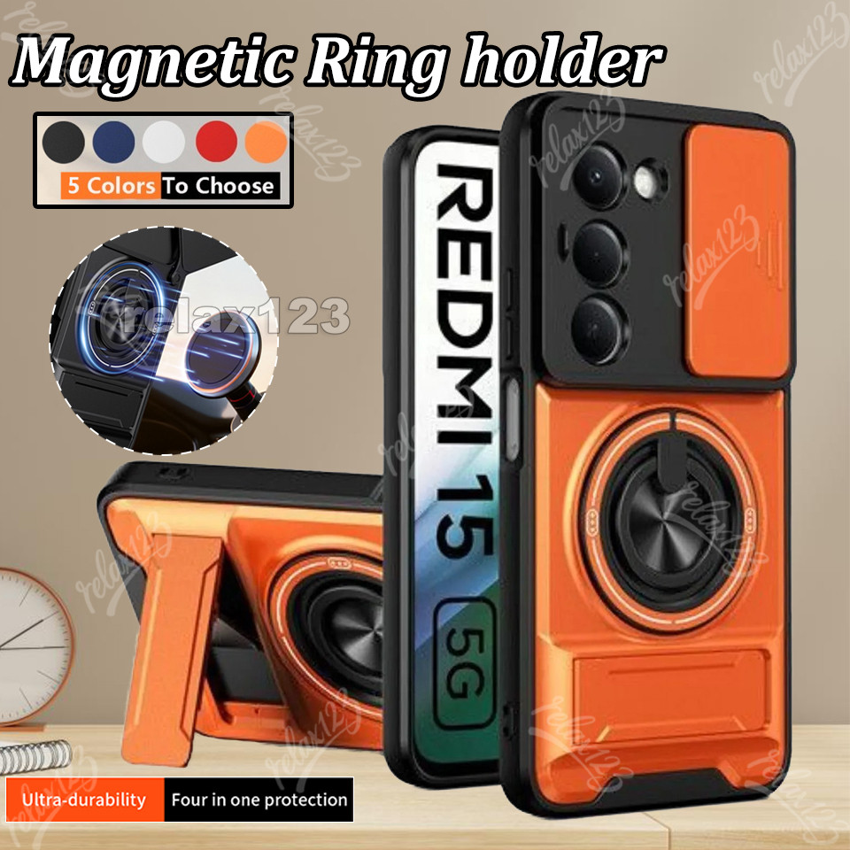 สําหรับ REDMI 15 5G 4G เกราะทนทานกันกระแทกแม่เหล็กสําหรับ Redmi 15 15C Redmi15 Redmi15C 15REDMI Redm