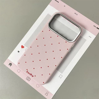 เคสไอโฟน17 สำหรับ IPhone 11 17 Air 15 13 16 12 Pro Max 15 14 16 Plus XR X XS เคส TPU นุ่มลายจุดสีแดงเล็กๆ น่ารัก