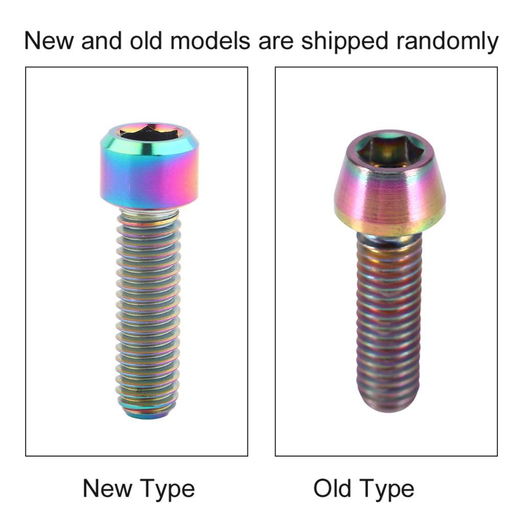 Coo M6 X 16 มม./20 มม.ไทเทเนียม Ti Bolts ใหม่โลหะผสมเรียวหัว Bolt สกรูเครื่องซักผ้าขี่จักรยานอุปกรณ์