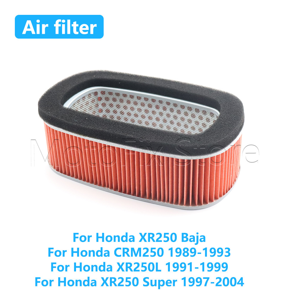 อุปกรณ์เสริมรถจักรยานยนต์กรองอากาศทําความสะอาดสําหรับ Honda CRM250 XR250 XR250 L Super XR350 XR400 X