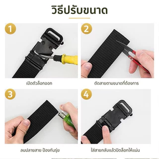 TT HOME01 ไนลอน / ผ้าใบ เข็มขัด สำหรับผู้ชาย ด้วย หัวเข็มขัดโลหะ ทนต่อการสึกหรอ เข็มขัด สำหรับเยาวชน