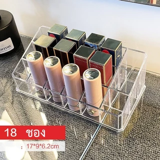 COZII ส่งด่วน กล่องเก็บลิปสติก ที่เก็บเครื่องสำอาง กล่องอะคริลิคใส่ลิปสติก 12ช่อง 18ช่อง 24ช่อง กันฝุ่น กันน้ำ