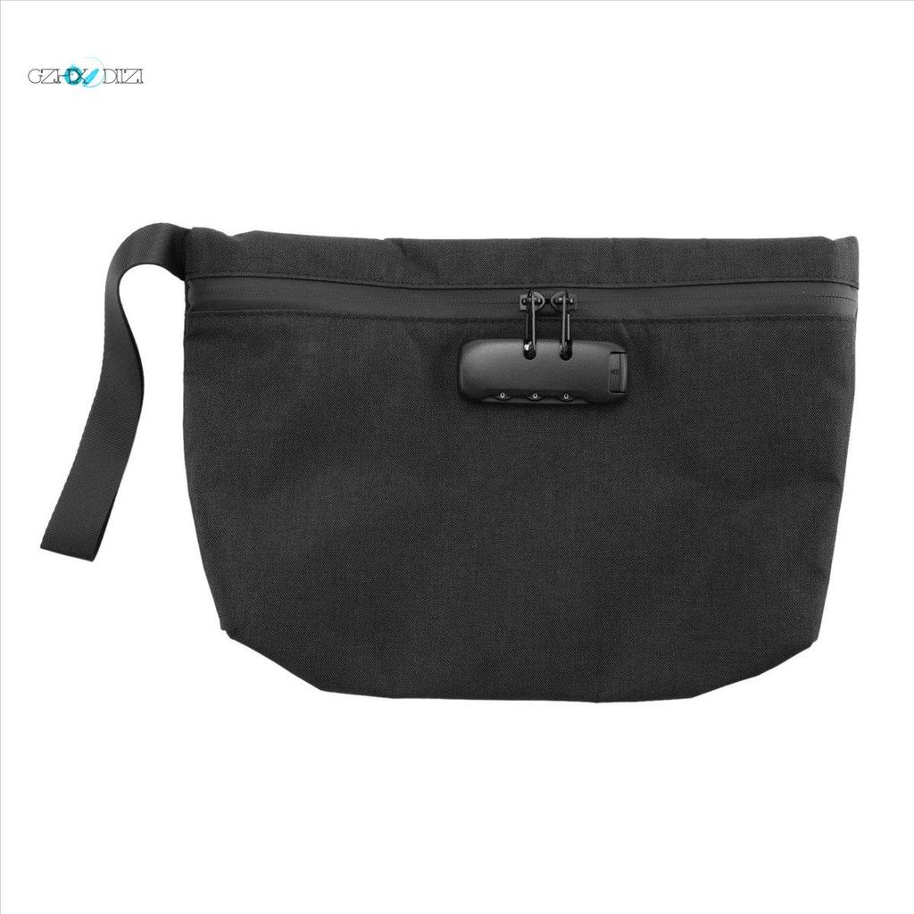 GzhxdiiziMoney Bag with Lock,11X7.5in Money Pouch for Travel Storage, Smell Proof Bag with Zipper fo