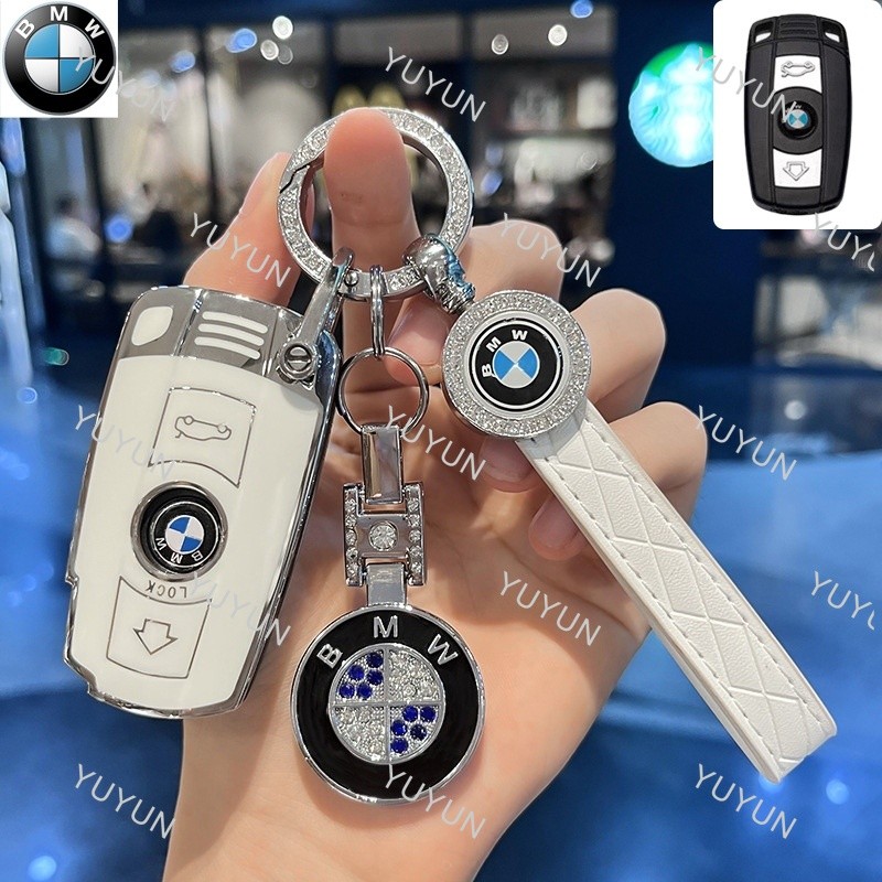 LF BMW รถ Remote Key สําหรับ BMW X1/X5/X6/Z4/1 Series/3 Series/5 Series/320 Li ฝาครอบกุญแจ BMW พวงกุ