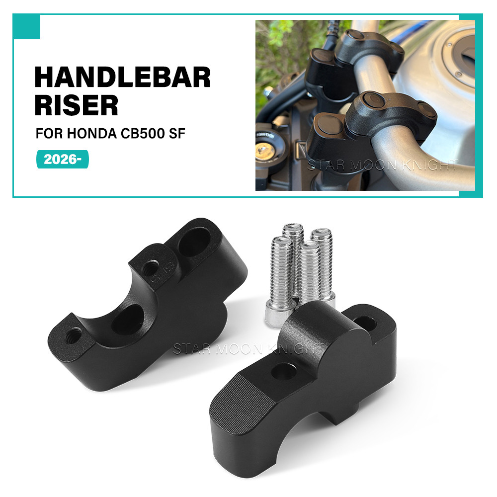Handlebar Risers Clamp Extension Adapter การปรับเปลี่ยนรถจักรยานยนต์ Handlebar Clamp Etension สําหรั