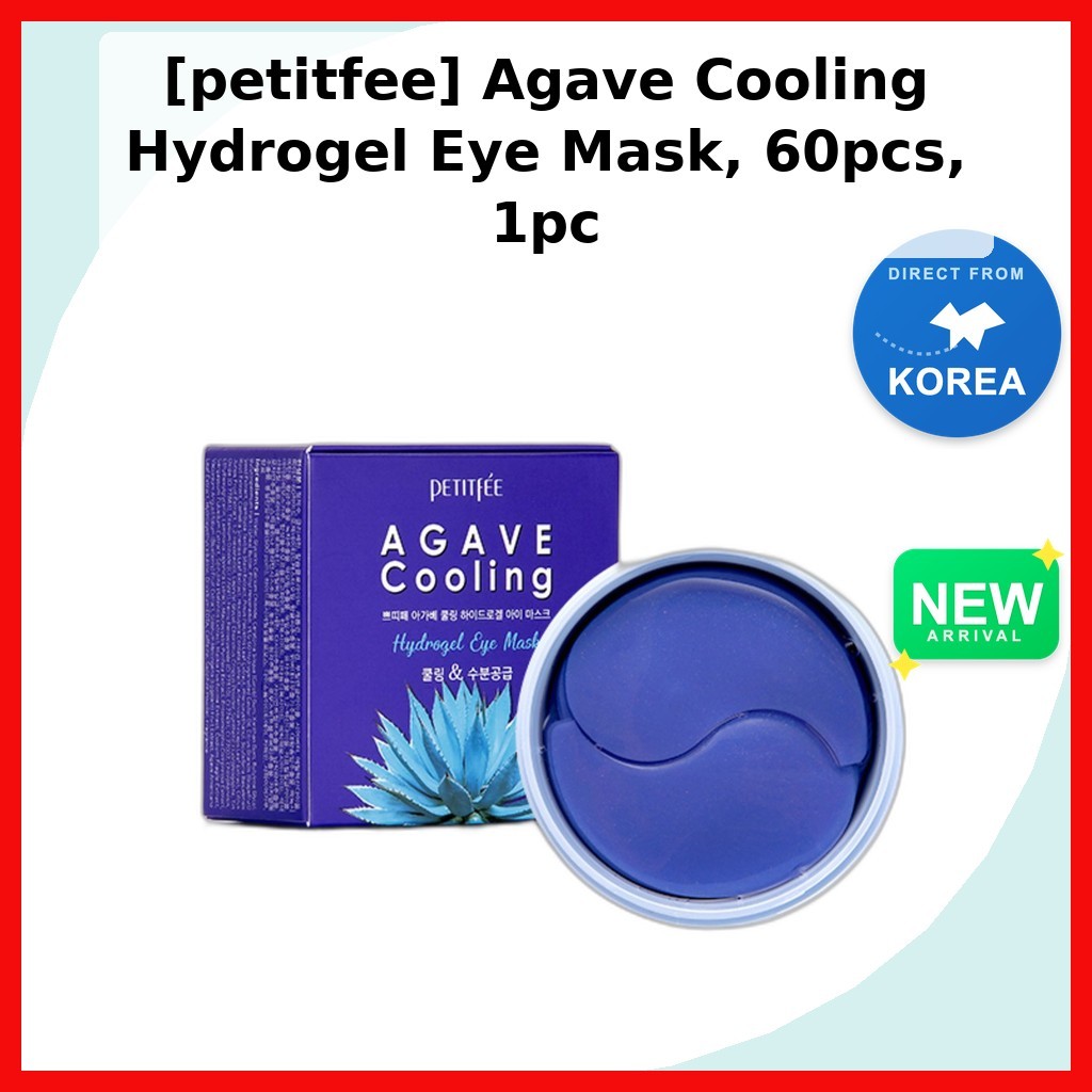[petitfee] Agave Cooling Hydrogel Eye Mask, 60 ชิ้น, 1 ชิ้น / Korean Eye Mask / Cooling Hydrogel by 