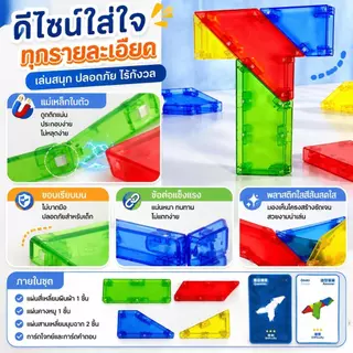 ของเล่นบล็อกตัว T เกมปริศนาฝึกสมอง ต่อรูปทรงท้าทาย ฝึกสมาธิ การคิดและจินตนาการ ของเล่นเสริมทักษะสำหรับเด็ก