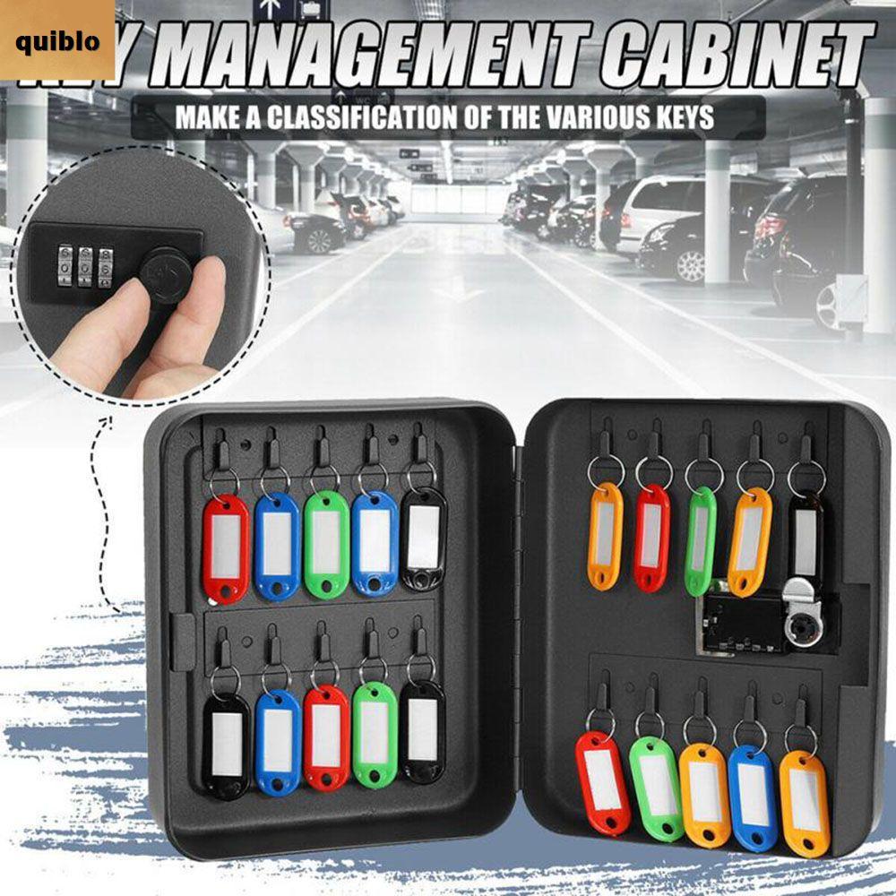 QUIBLO Key Safe Resettable Code ติดผนัง Office Car Key Cabinet Box