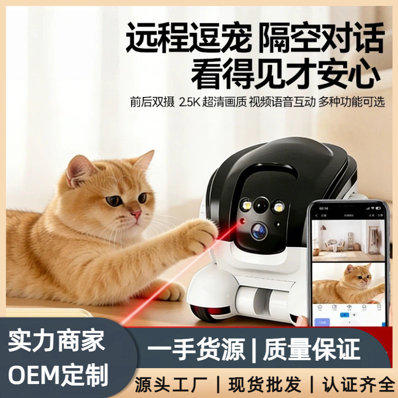 Pet Companion Robot: A Movable, Walking Camera for Whole-House Pet Companioning, Cat Entertaining, M