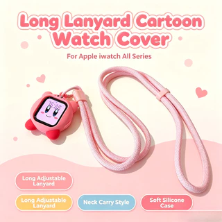 การ์ตูนเกมคอนโซลซิลิโคนนุ่มสําหรับ แอปเปิล ฉันดู ชุด พิเศษ iWatch Series Ultra 11 10 9 8 7 6 SE 5 4 3 2 42 มม.49 มม.46 มม.41 มม.45 มม.40 มม.44 มม.38 ไนลอนคอแขวนยาวเชือกตกแต่งอุปกรณ์เสริม