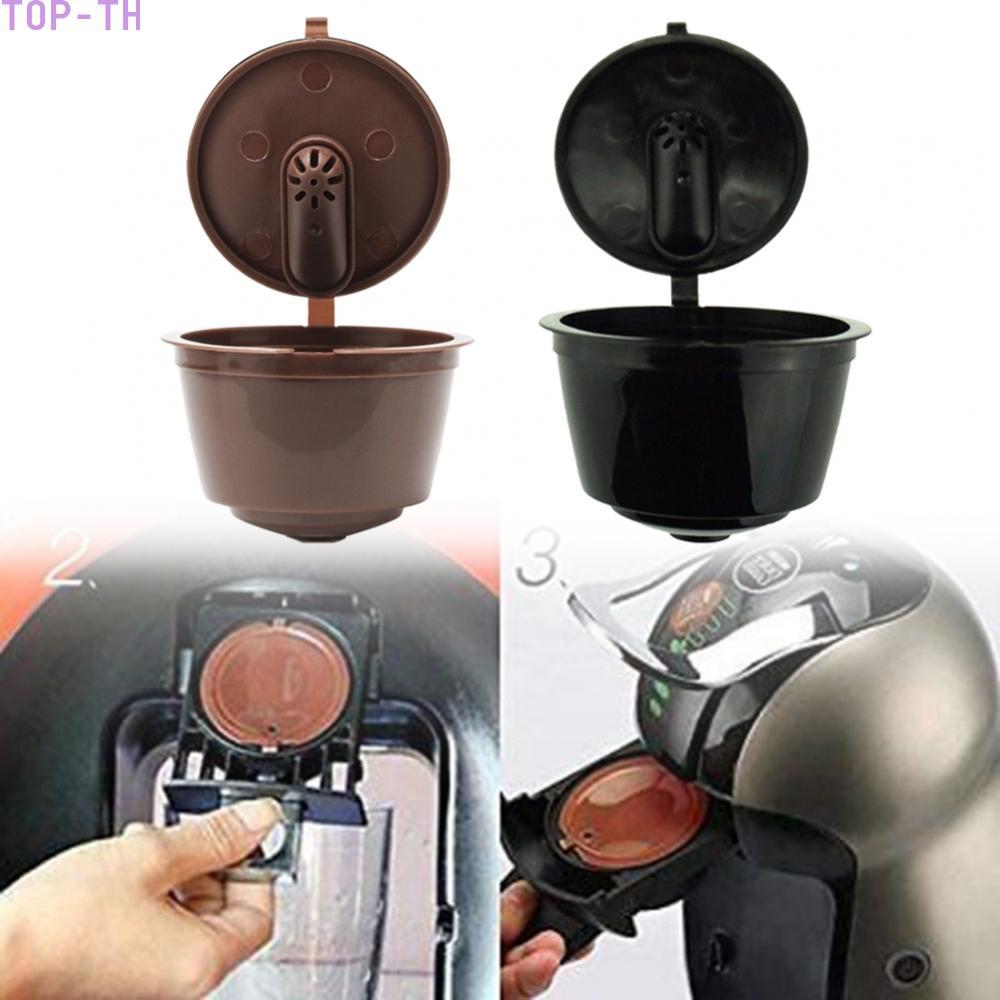 Black Brown Home Coffee Capsule Plastic Pp Reusable Coffee Pods Food Grade