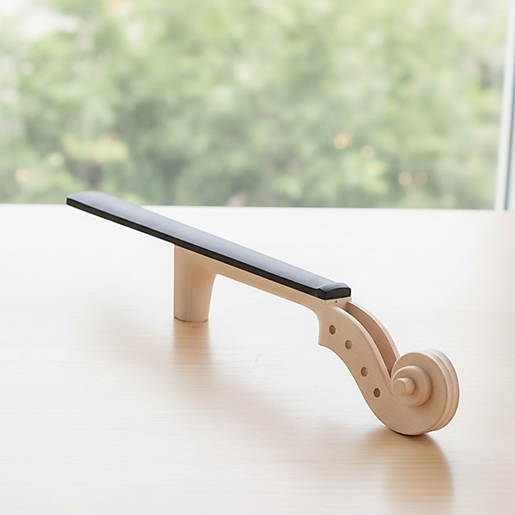 คอไวโอลินพร้อม Fingerboard Ebony ไวโอลินคอ Maple Body Instrument Part Smooth Playility เข้ากันได้กับ