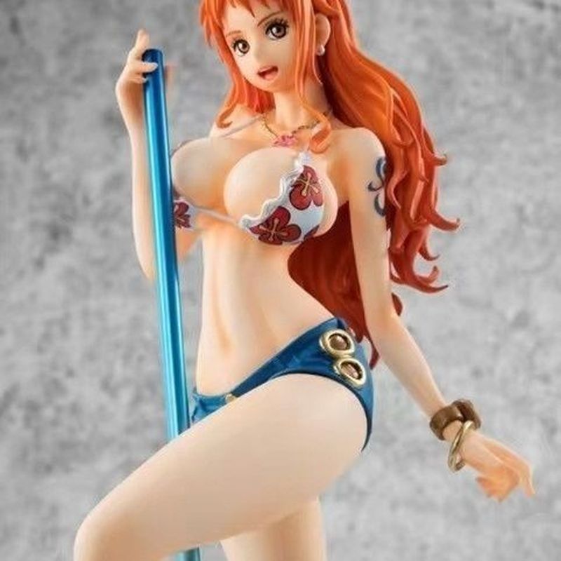 One Piece Nami ร้องเพลงเต้นรํา BB Pole Dance น้ําสวมใส่ชุดว่ายน้ํารูปกล่องตกแต่งของขวัญวันเกิด