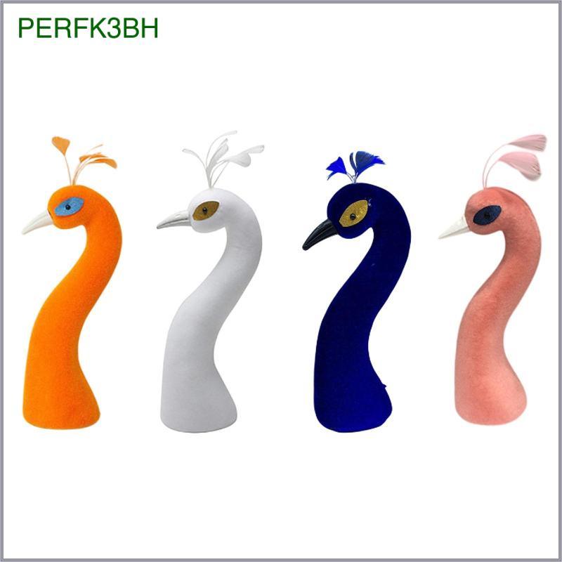 [perfk3bh] การจัดดอกไม้ตกแต่งนกยูง Mannequin Head รูปปั้น Party Favors Embellishments ตกแต่งบ้านตาราง Centerpiece สําหรับวันเกิด